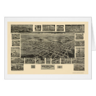 Berlijn, PA Panorama Kaart - 1905