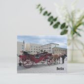 Berlijn paard en buggy briefkaart (Staand voorkant)