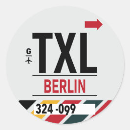 Berlijn - Reis Tag Ronde Sticker