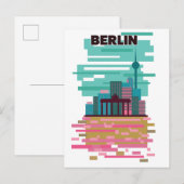 Berlijn Reisposter Aankondigingskaart (Voorkant / Achterkant)