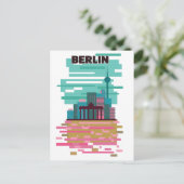 Berlijn Reisposter Aankondigingskaart (Staand voorkant)