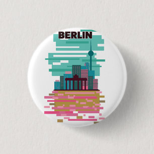 Berlijn Reisposter Ronde Button 3,2 Cm