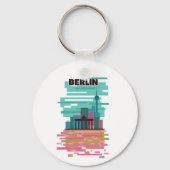 Berlijn Reisposter Sleutelhanger (Voorkant)