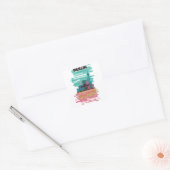 Berlijn Reisposter Vierkante Sticker (Envelop)