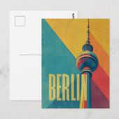 Berlijn retro briefkaart (Voorkant / Achterkant)