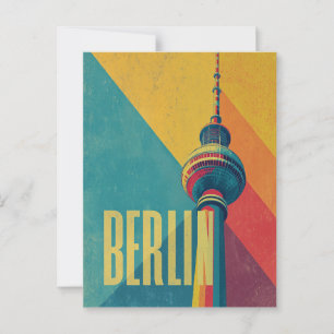 Berlijn retro briefkaart