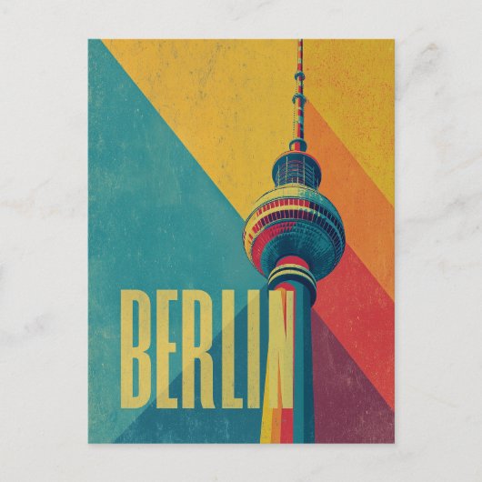 Berlijn retro briefkaart (Voorkant)