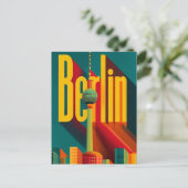 Berlijn retro briefkaart (Staand voorkant)