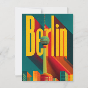 Berlijn retro briefkaart