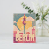 Berlijn retro briefkaart (Staand voorkant)