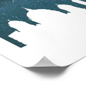 Berlijn skyline voor nacht, Berlijn, Duitsland - D Poster (Hoek)