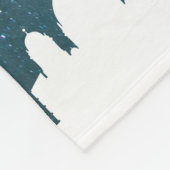 Berlijn skyline voor nacht, Berlijn, Duitsland Fleece Deken (Hoek)