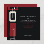 Berlijn sparen de Datum: Brick Save The Date (Voorkant / Achterkant)