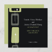 Berlijn sparen de Datum: Limoen Save The Date (Voorkant / Achterkant)