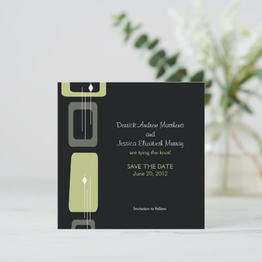 Berlijn sparen de Datum: Limoen Save The Date (Staand voorkant)