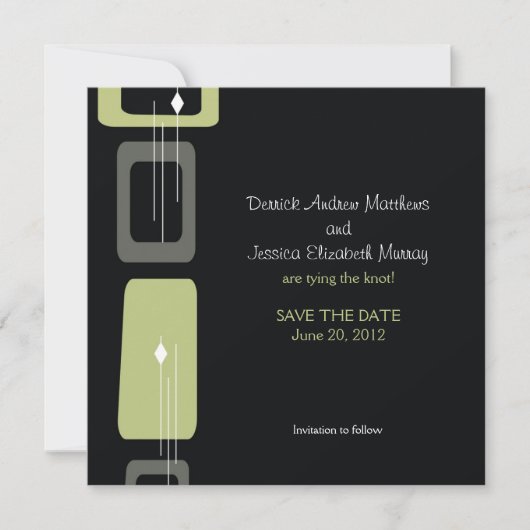 Berlijn sparen de Datum: Limoen Save The Date (Voorkant)