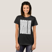 Berlijn stad typografisch ontwerp t-shirt (Voorkant volledig)