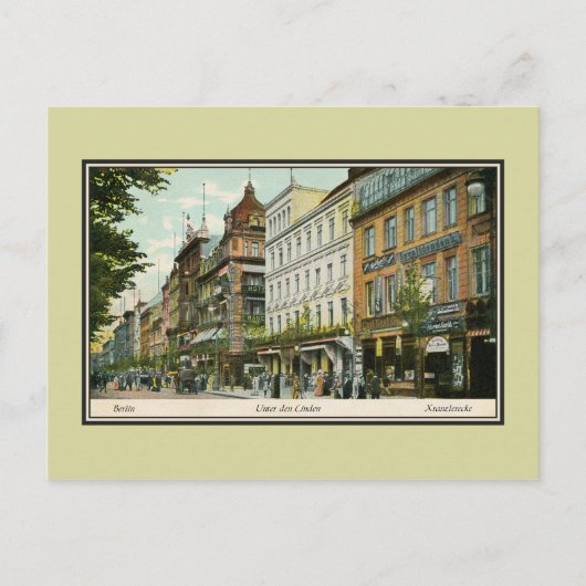 Berlijn tegen Den Linden 1890 Briefkaart (Voorkant)