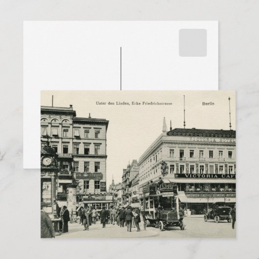 Berlijn tegen Den Linden 1900 Briefkaart (Voorkant / Achterkant)