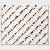 Berlijn, tekst met Duitse vlag Cadeaupapier (Vlak)