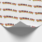 Berlijn, tekst met Duitse vlag Cadeaupapier (Hoek)