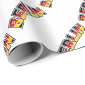 Berlijn, tekst met Duitse vlag Cadeaupapier (Rol Hoek)