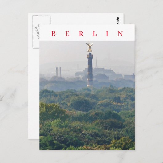 Berlijn Tiergarten uitzicht ansichtkaart Briefkaart (Voorkant / Achterkant)