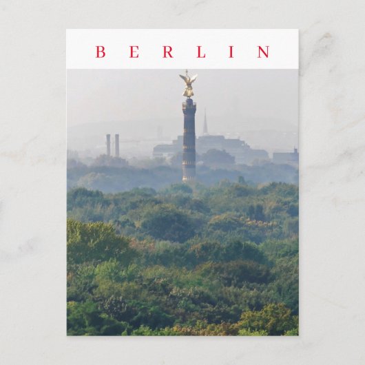 Berlijn Tiergarten uitzicht ansichtkaart Briefkaart (Voorkant)
