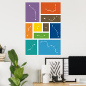 Berlijn - Transit Paletten Poster (Thuiskantoor)