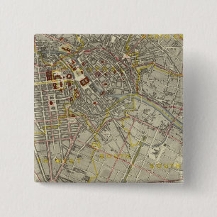 Berlijn Vierkante Button 5,1 Cm