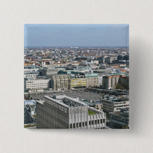Berlijn Vierkante Button 5,1 Cm