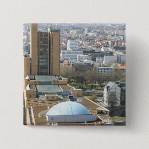 Berlijn Vierkante Button 5,1 Cm