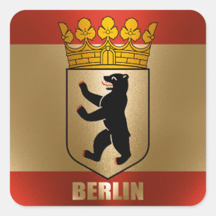 Berlijn Vierkante Sticker