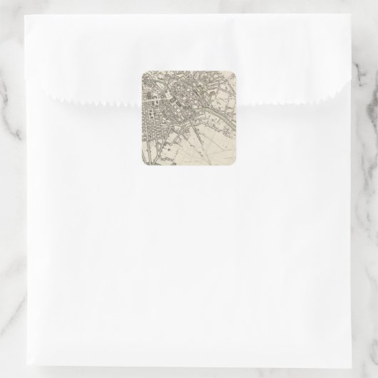 Berlijn Vierkante Sticker (Tas)