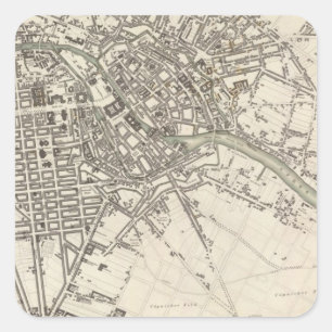 Berlijn Vierkante Sticker