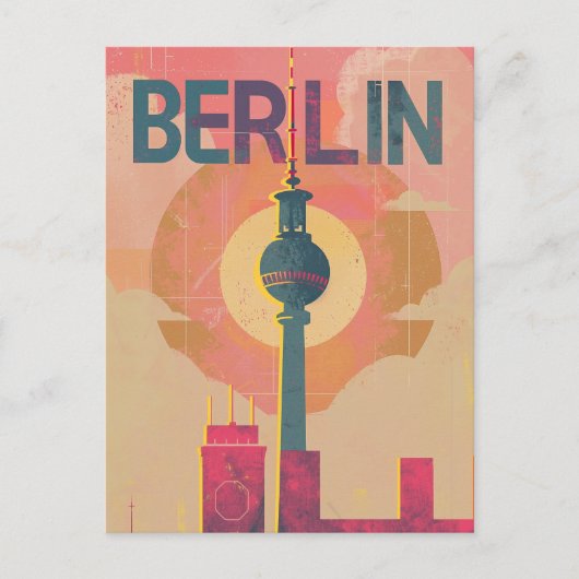 Berlijn vintage  briefkaart (Voorkant)
