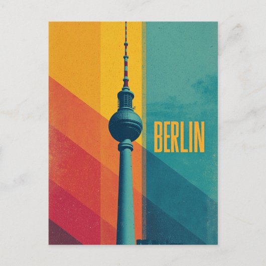 Berlijn vintage  briefkaart (Voorkant)