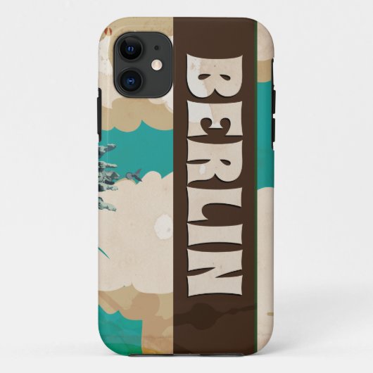 Berlijn Vintage Reisposter Case-Mate iPhone Case (Achterkant)