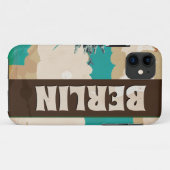 Berlijn Vintage Reisposter Case-Mate iPhone Case (Achterkant (horizontaal))
