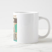 Berlijn Vintage Reisposter Grote Koffiekop (Rechts)