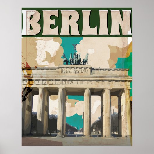 Berlijn Vintage Reisposter Poster (Voorkant)