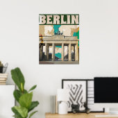 Berlijn Vintage Reisposter Poster (Thuiskantoor)