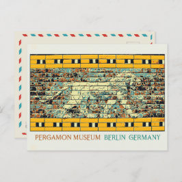 Berlijnse afbeelding Pergamon Museum Duitsland Pos Briefkaart