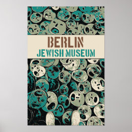 Berlijnse afbeelding van het joodse museum Duitsla Poster