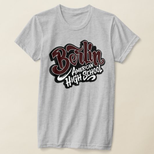Berlijnse Amerikaanse middelbare school T-shirt (Laagn)