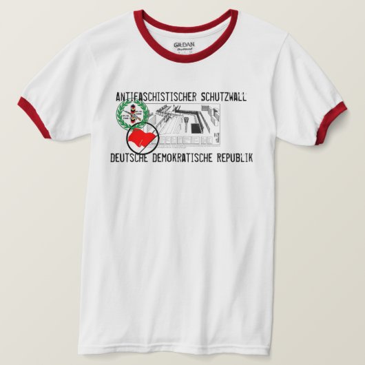 Berlijnse antifascistische muur t-shirt (Design voorkant)