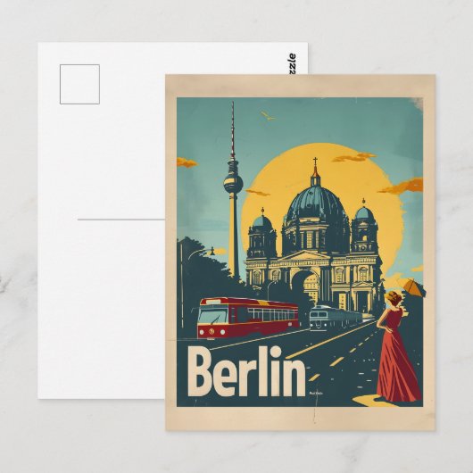 Berlijnse Art Deco Briefkaart (Voorkant / Achterkant)