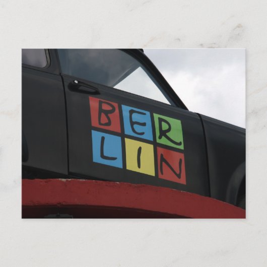 berlijnse auto briefkaart (Voorkant)