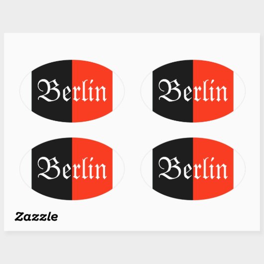 Berlijnse bezettingsmedaille Ovale Sticker (Vel)