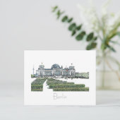 Berlijnse Briefkaart van de architectuur van het R (Staand voorkant)